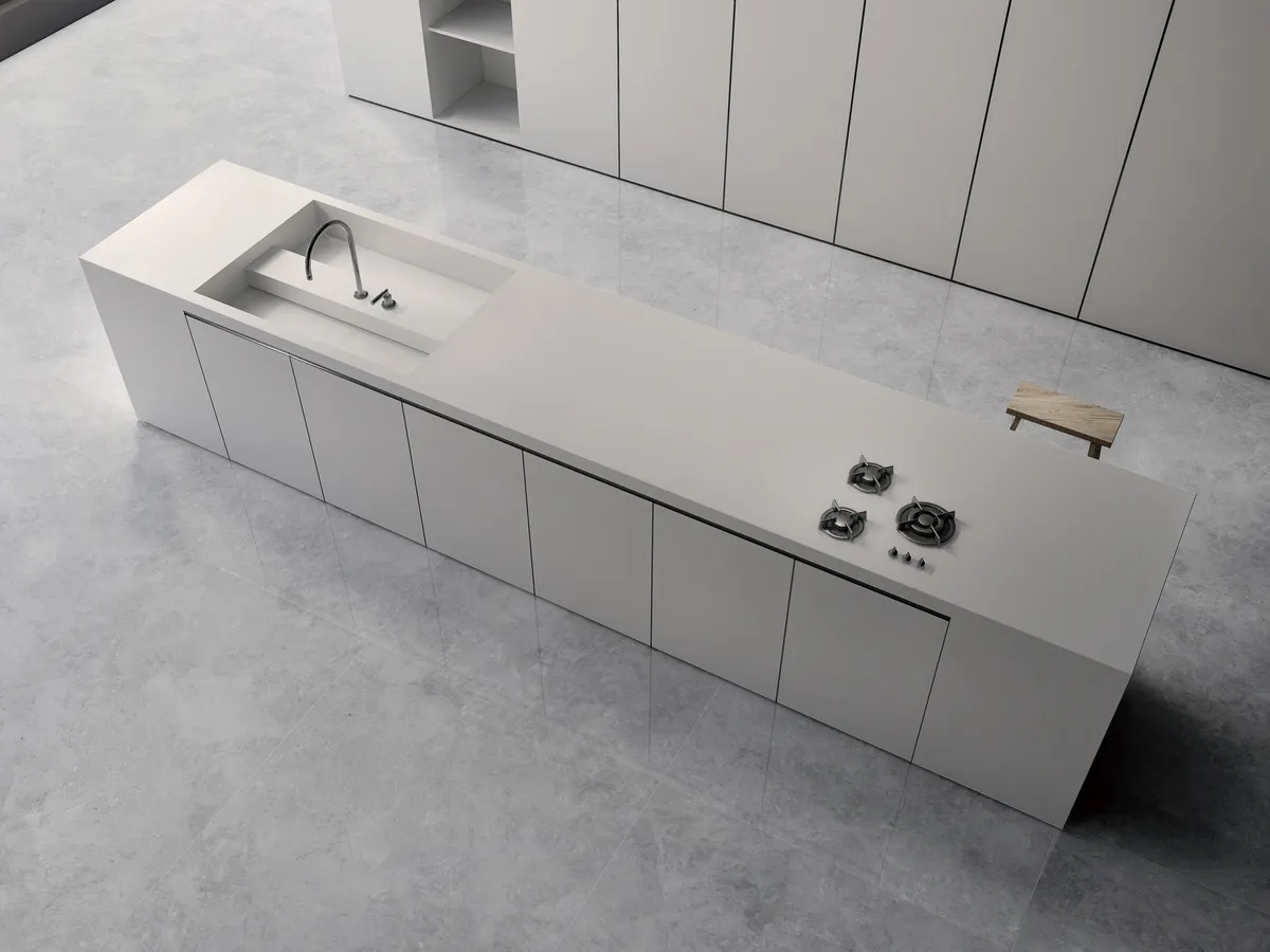 Pure White Stone In-Situ